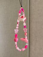 Pink Disco Phone Charm