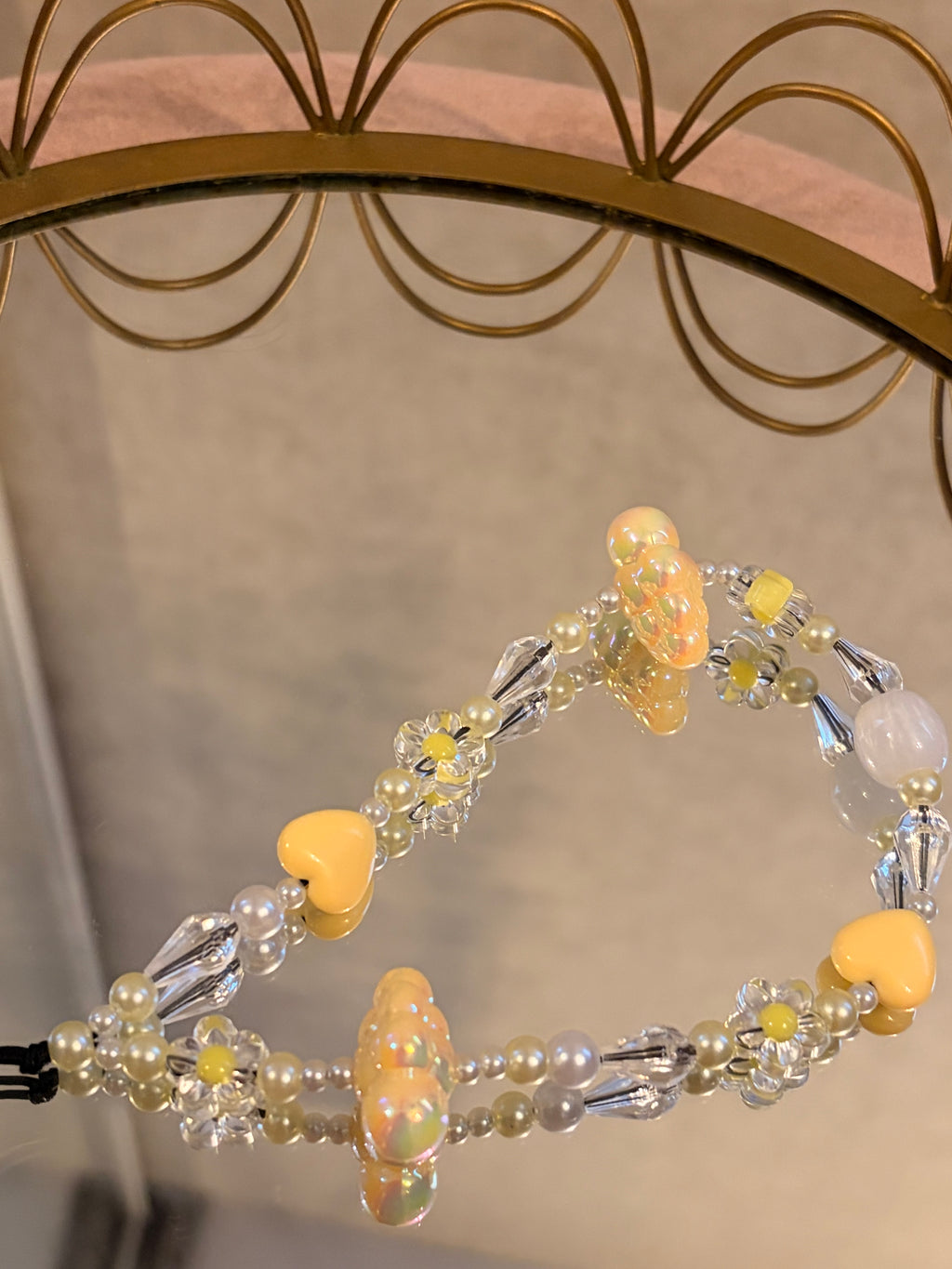 Butter Yellow Cloud Phone Charm