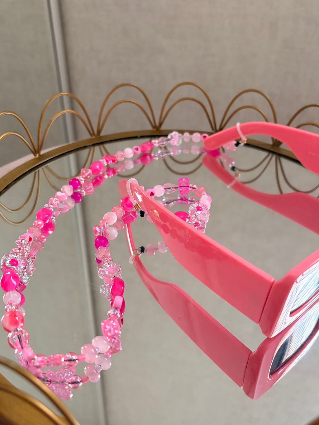 Pink Glasses Charm