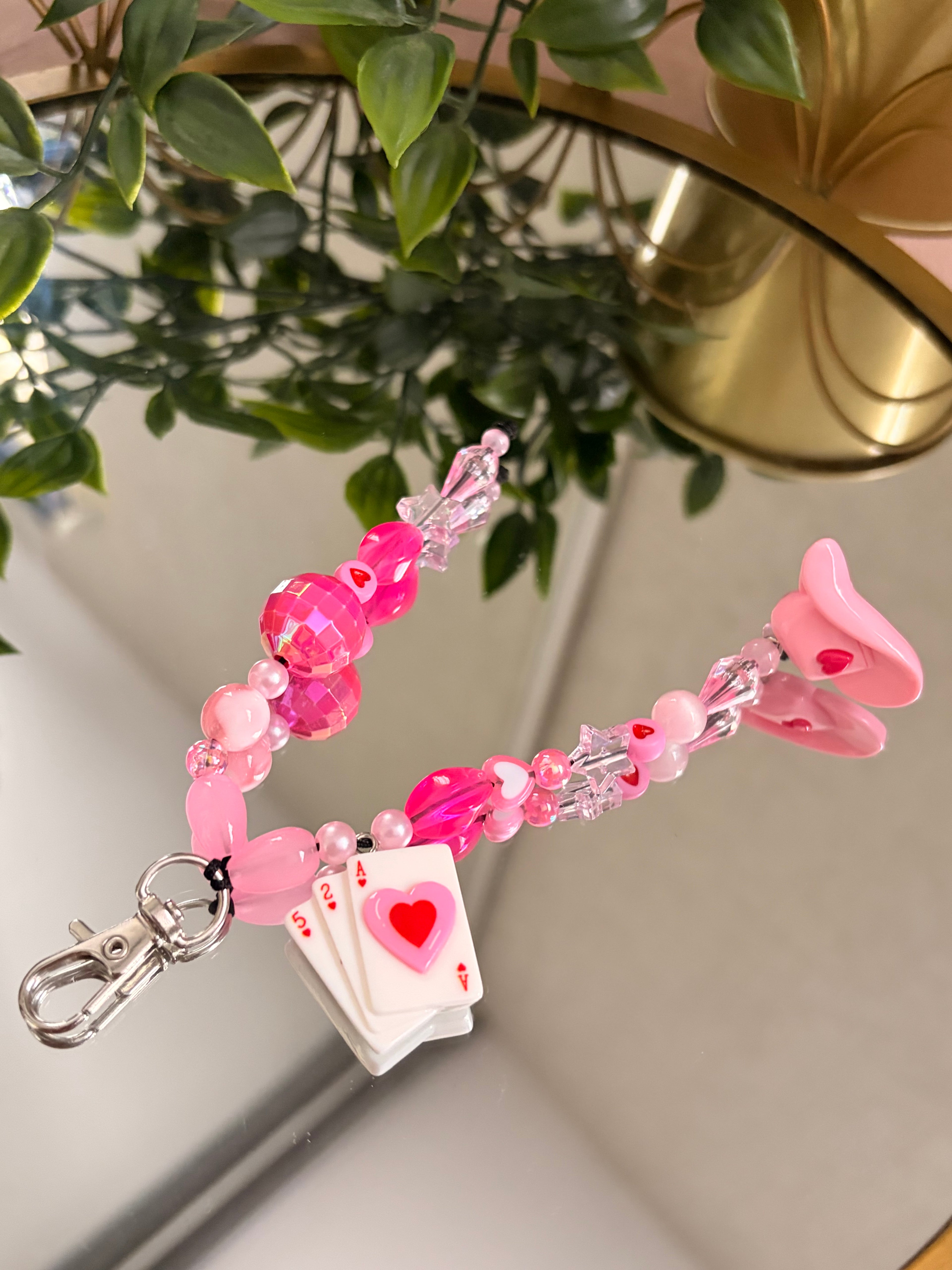 Pink Disco Keyring
