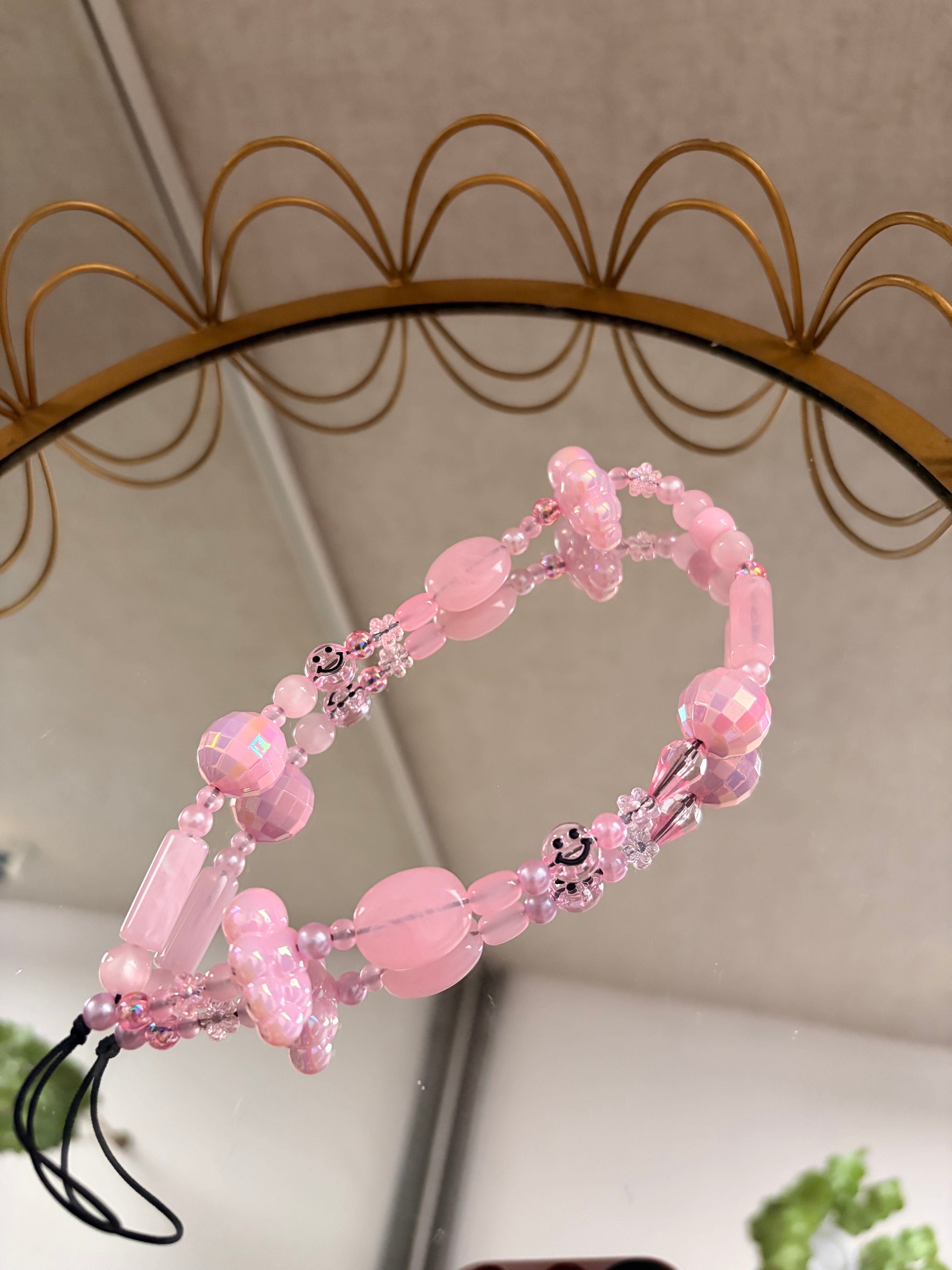 Pink Cloud Phone Charm