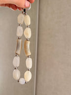 Neutral Beaded Phone Charm