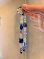 Blue Ceramic Bag Charm