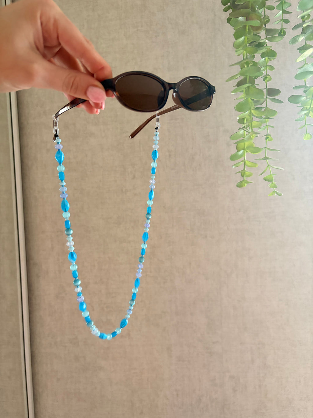 Blue Glasses Charm