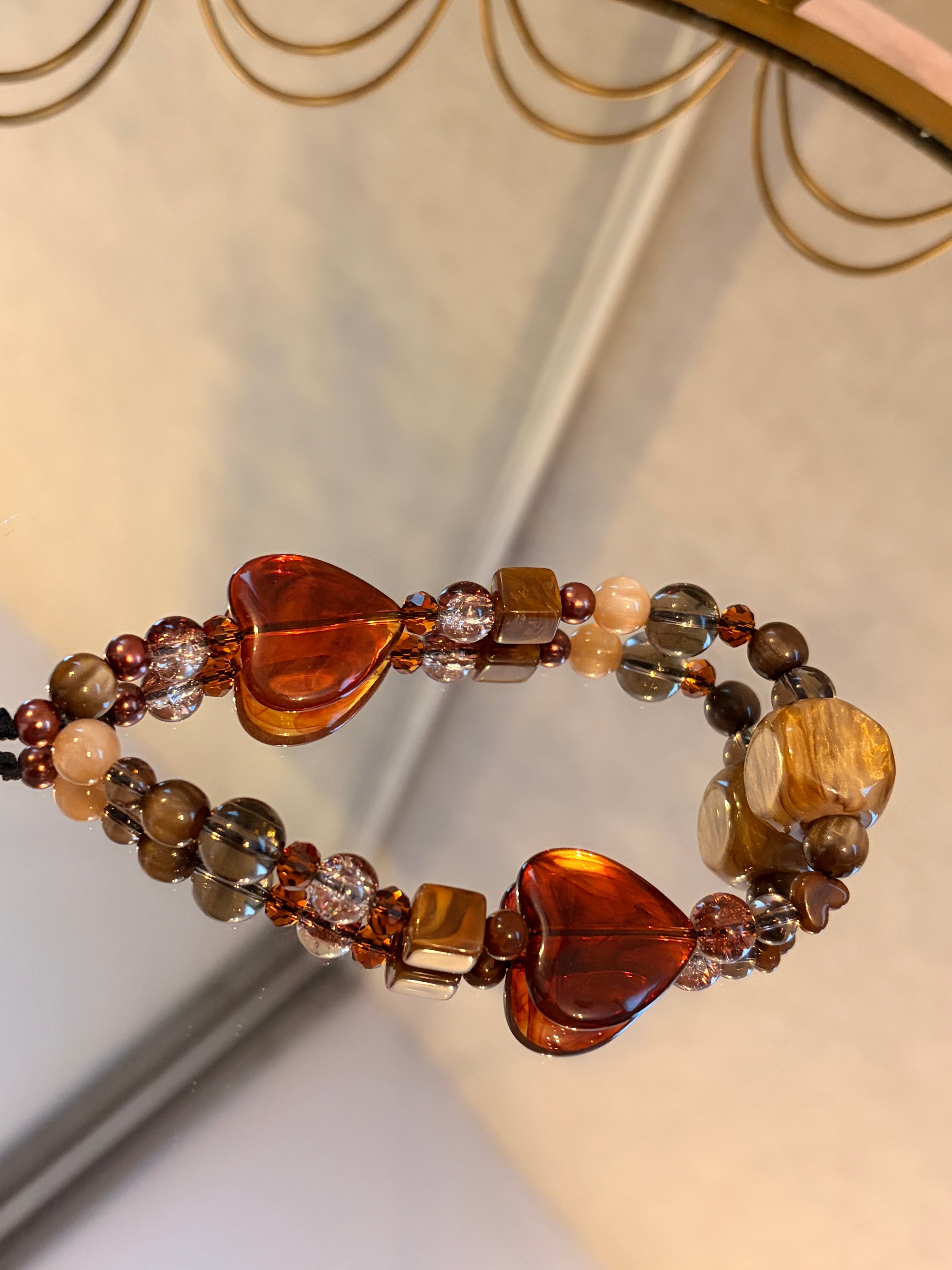 Chunky Brown Phone Charm