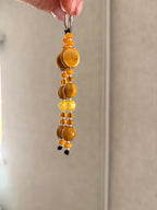 Yellow Ceramic Bag Charm