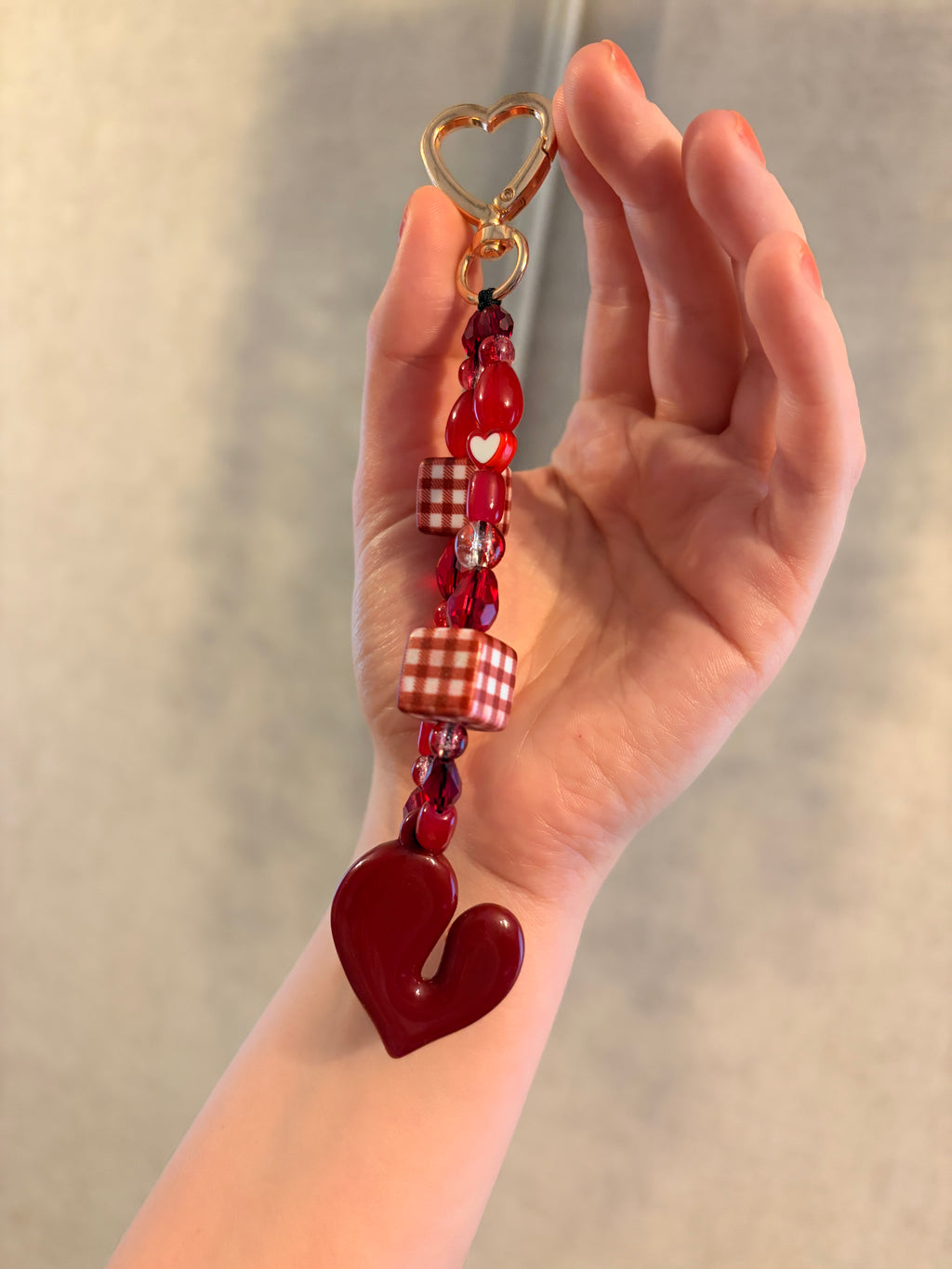 Heart Bag Charm,Keyring