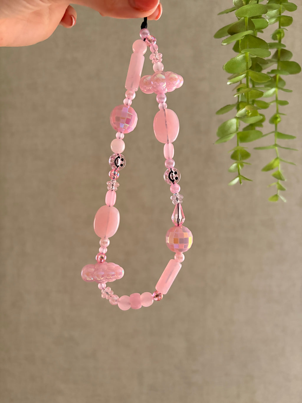 Pink Cloud Phone Charm