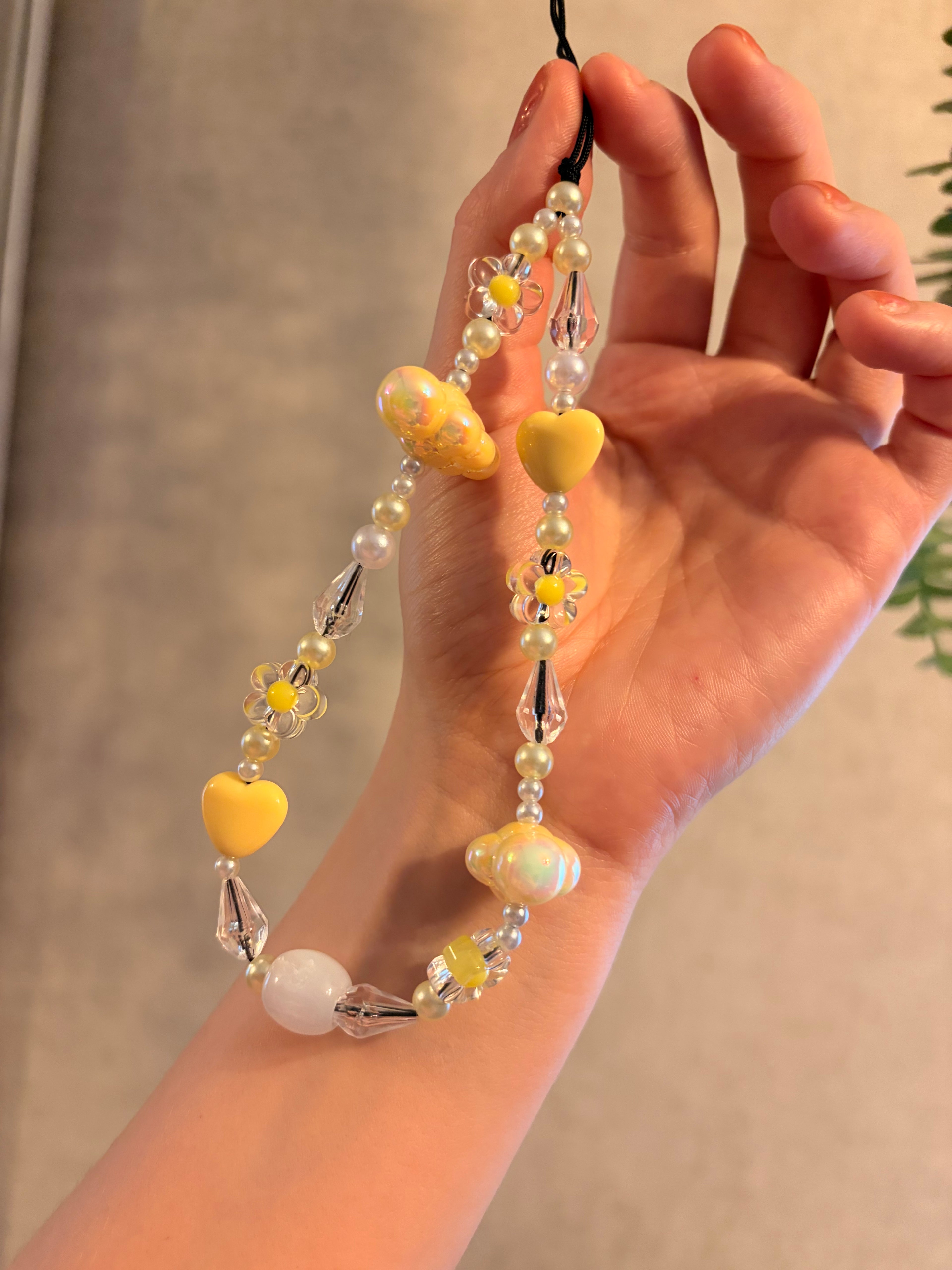 Butter Yellow Cloud Phone Charm
