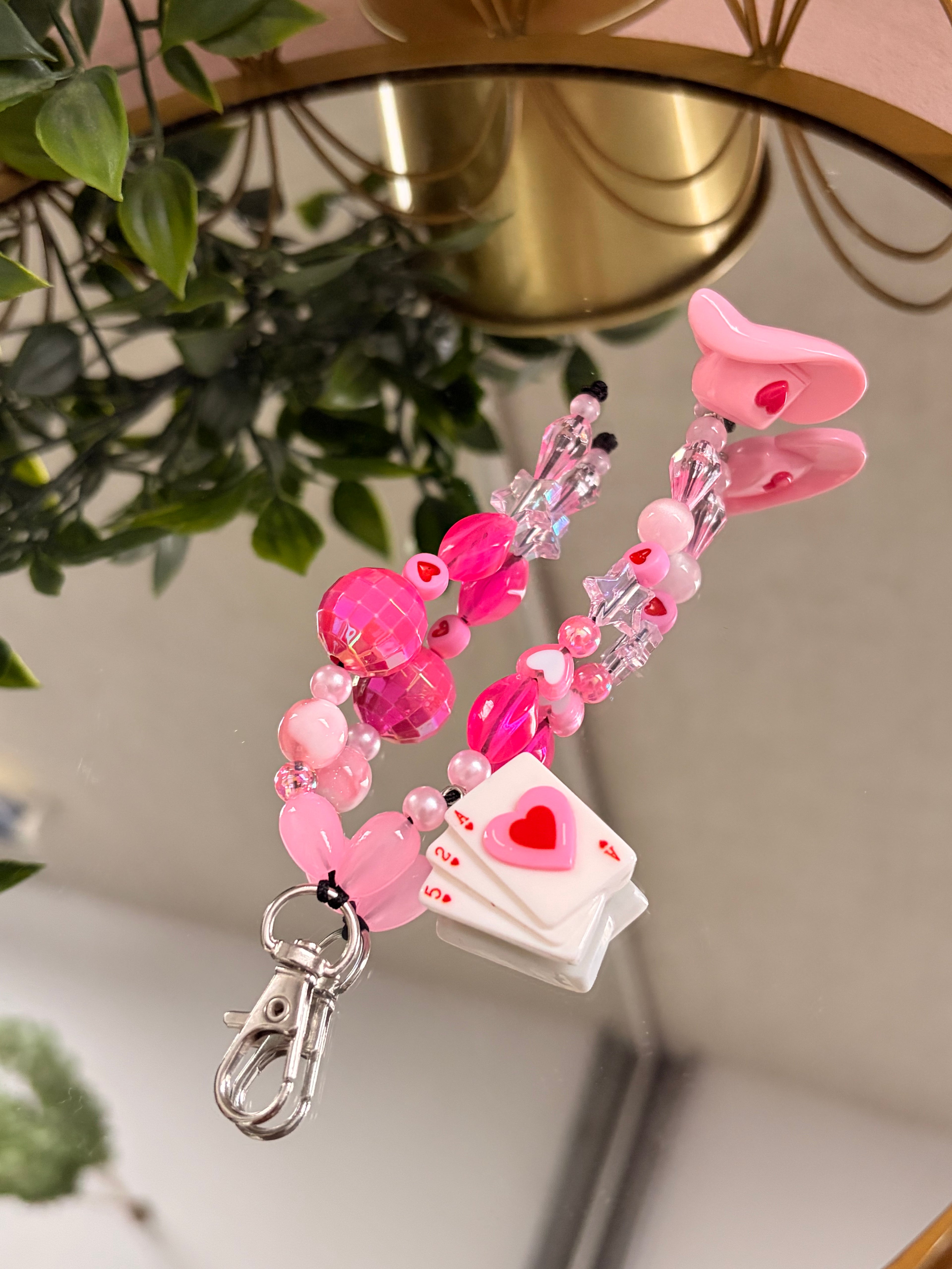 Pink Disco Keyring