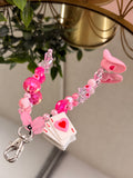 Pink Disco Keyring
