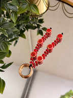 Red Ceramic Bag Charm