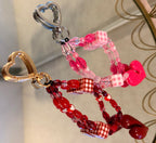 Heart Bag Charm,Keyring