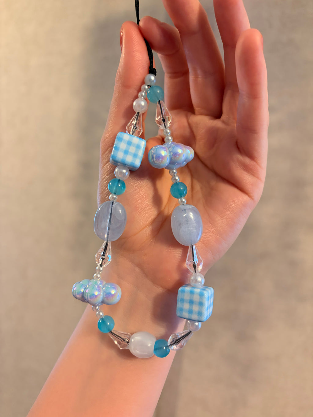 Blue Cloud Phone Charm
