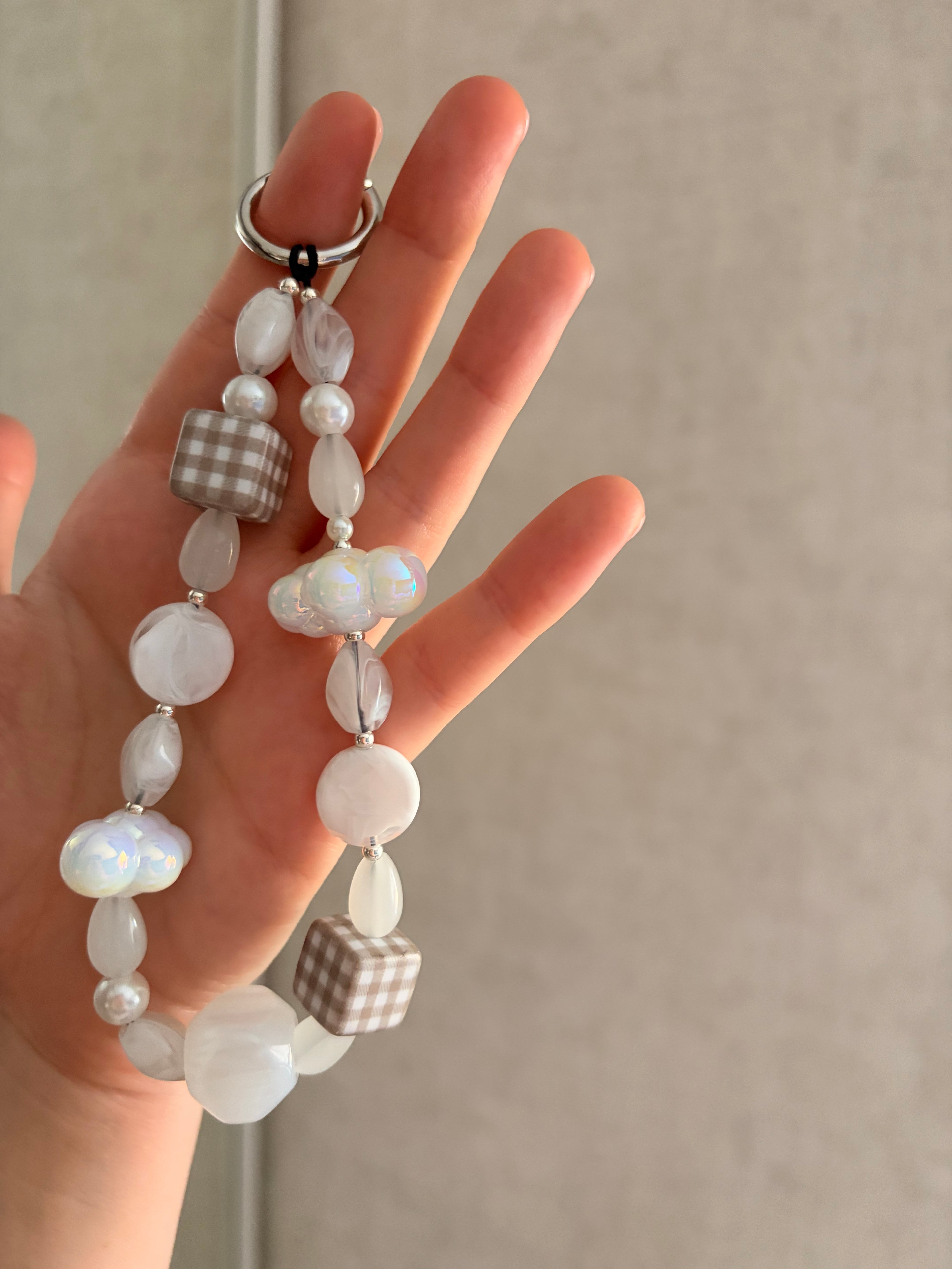 White Cloud Phone Charm