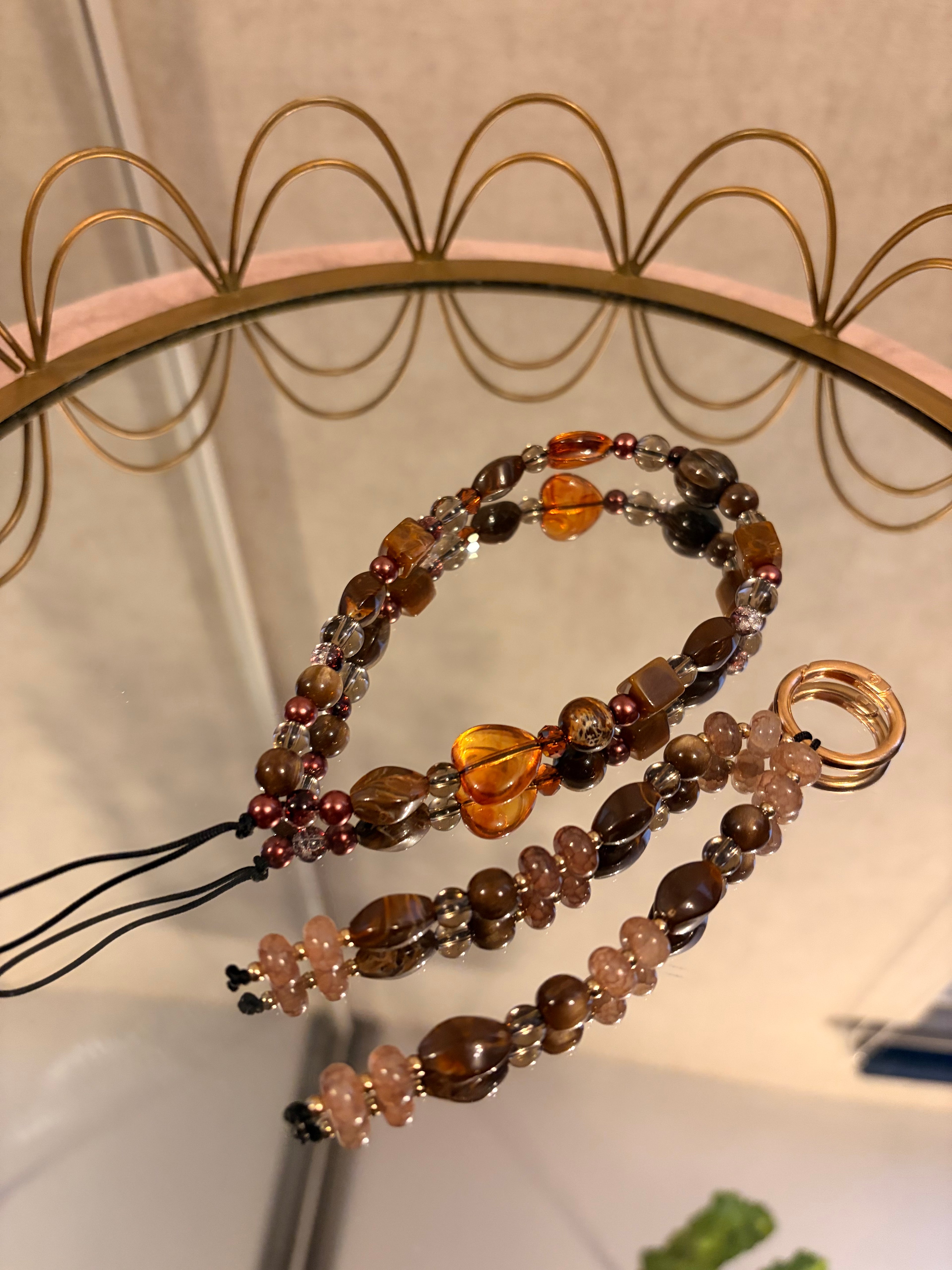 Brown Phone Charm & Bag Charm Bundle
