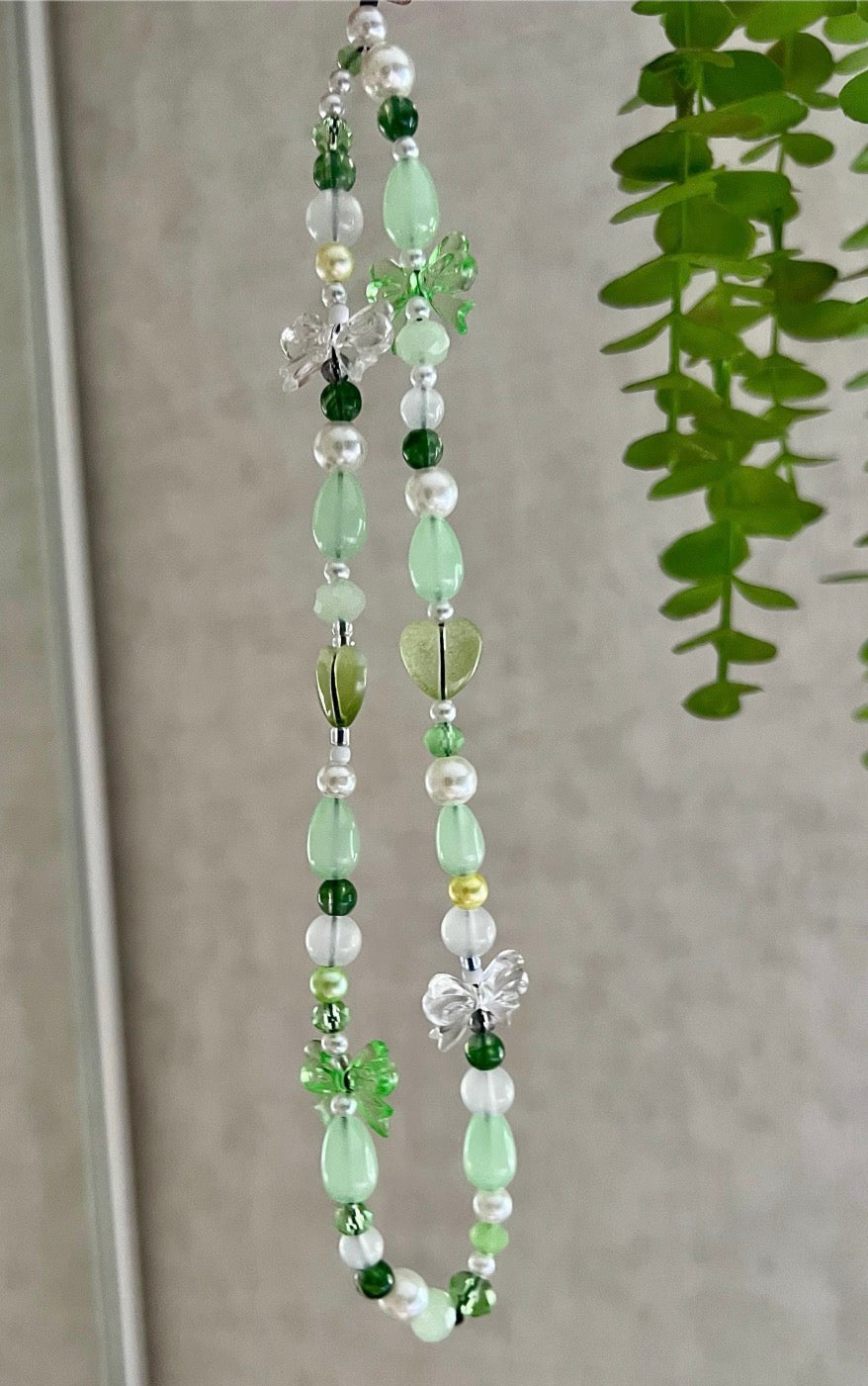 Sage Bow Phone Charm
