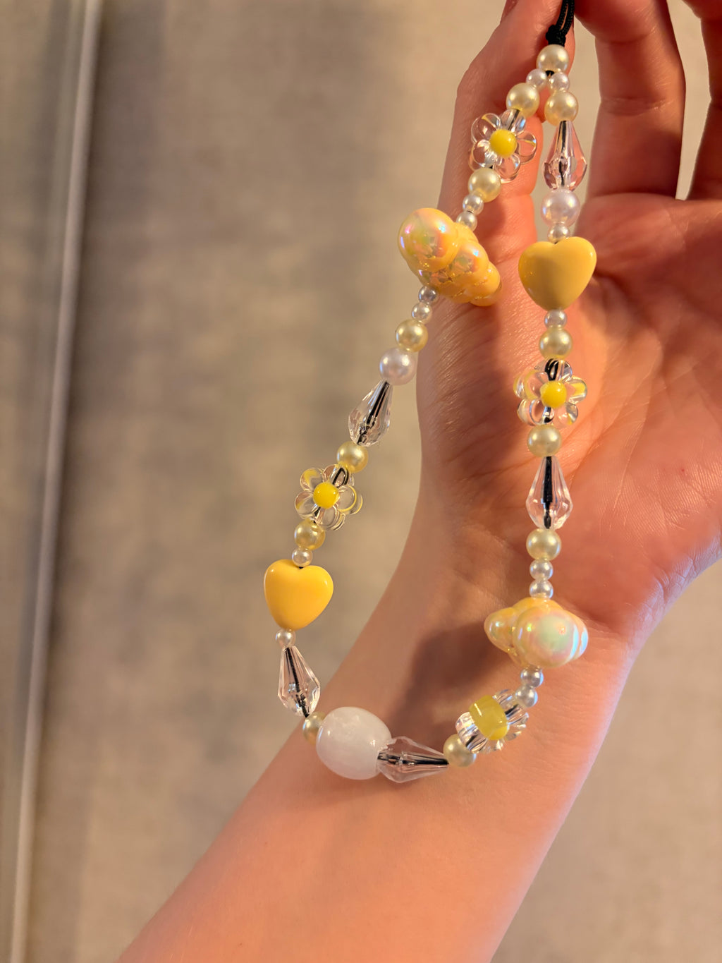 Butter Yellow Cloud Phone Charm