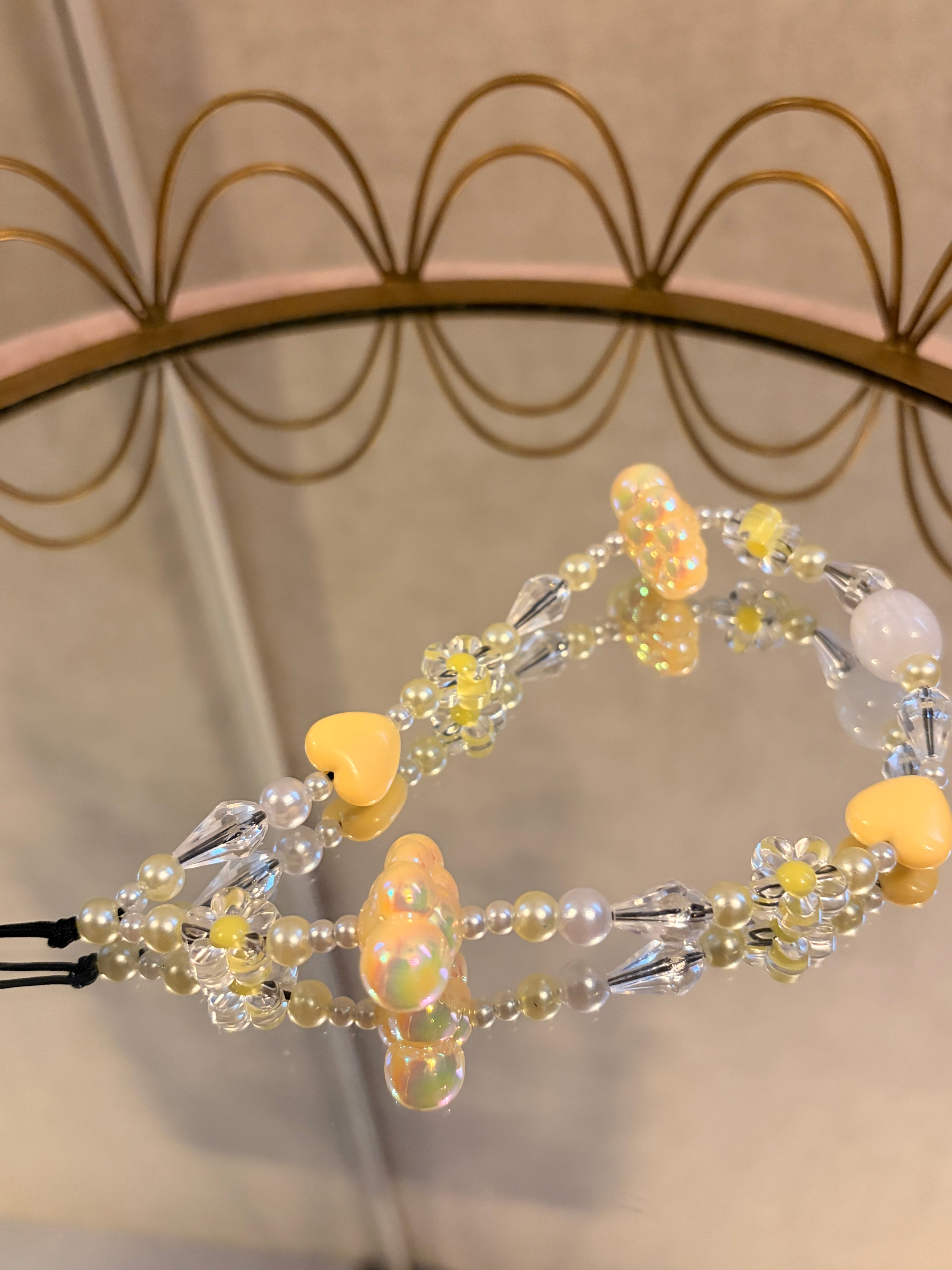 Butter Yellow Cloud Phone Charm