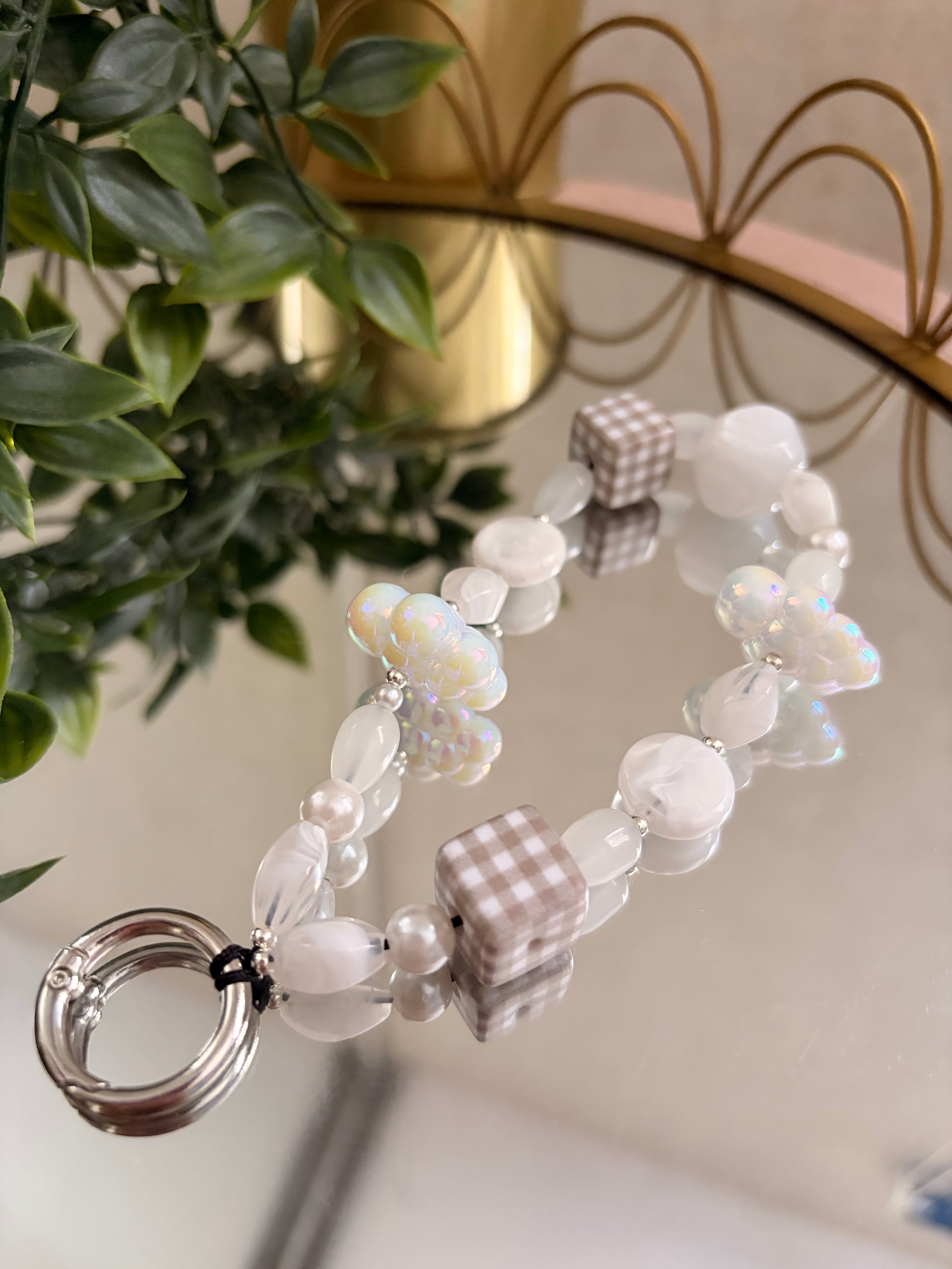 White Cloud Phone Charm