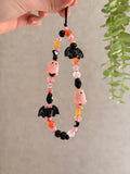 Pink Ghost & Black Bat Phone Charm,
