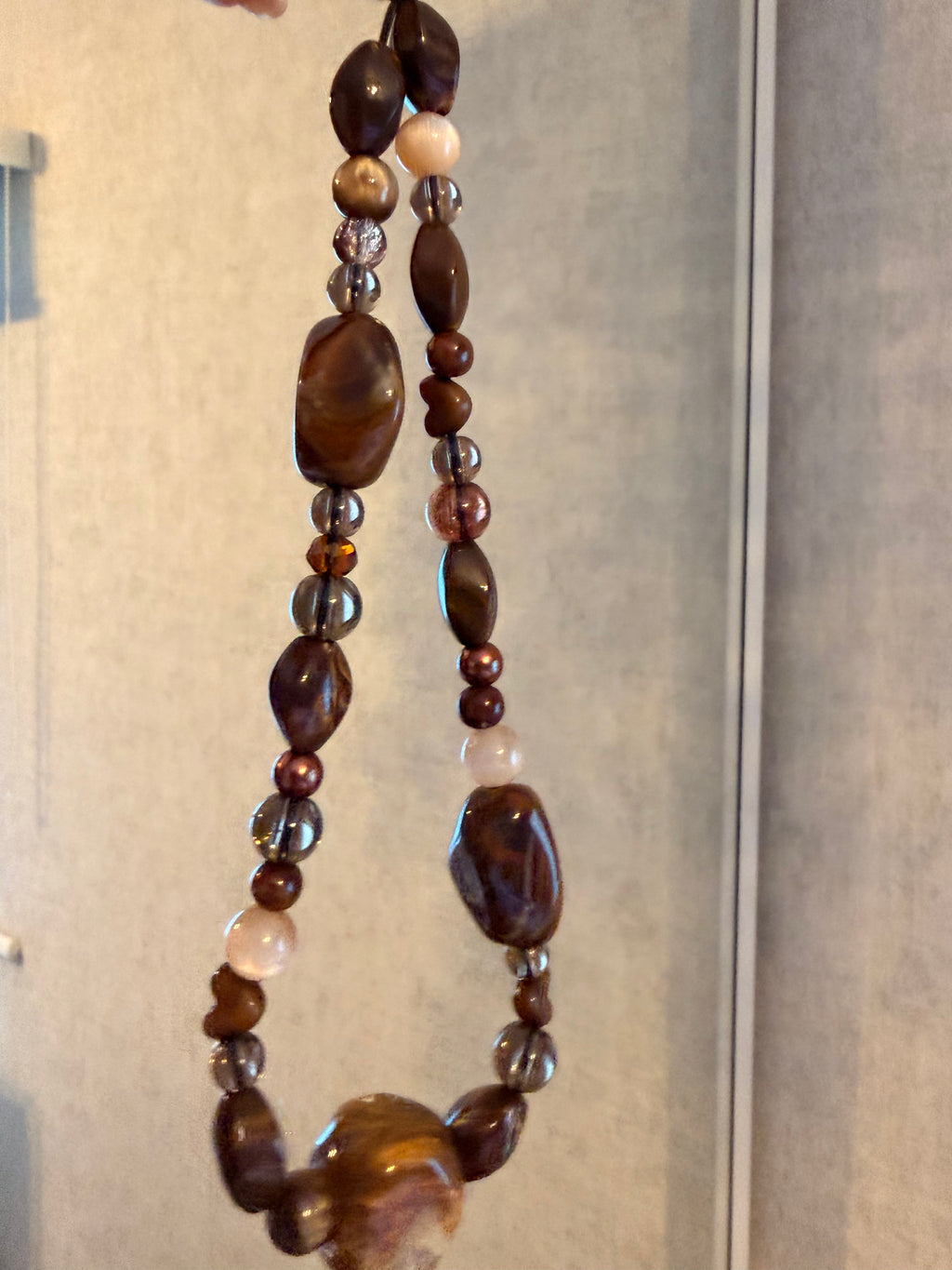 Brown Natural Phone Charm