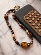Brown Natural Phone Charm