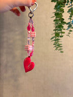 Heart Bag Charm,Keyring