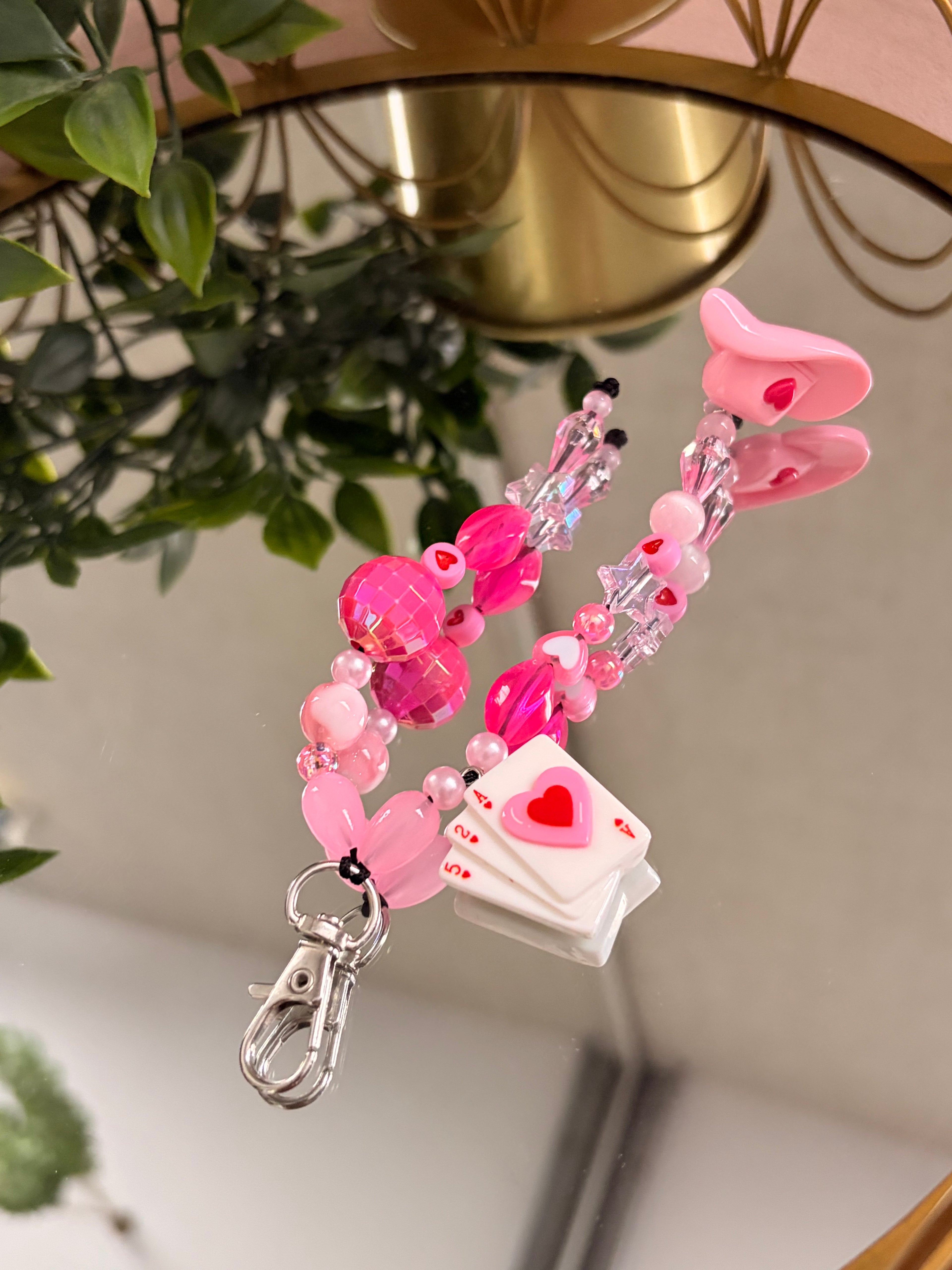 Pink Disco Keyring