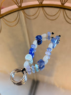 Blue Ceramic Bag Charm