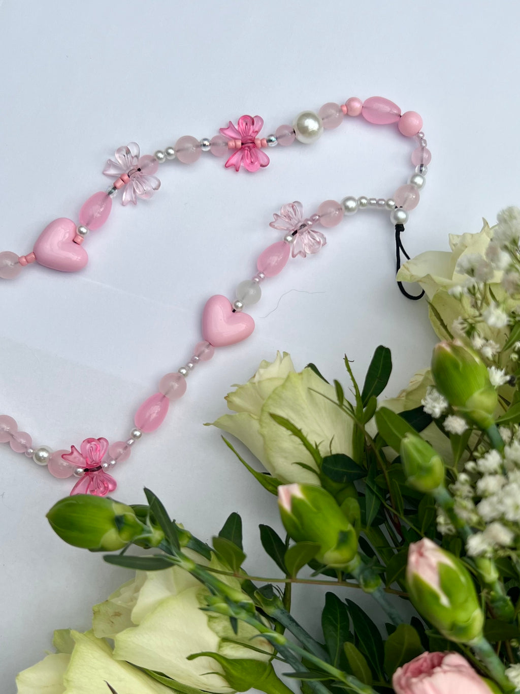 Pink Bow Phone Charm