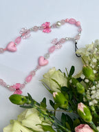 Pink Bow Phone Charm