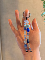 Blue Ceramic Bag Charm