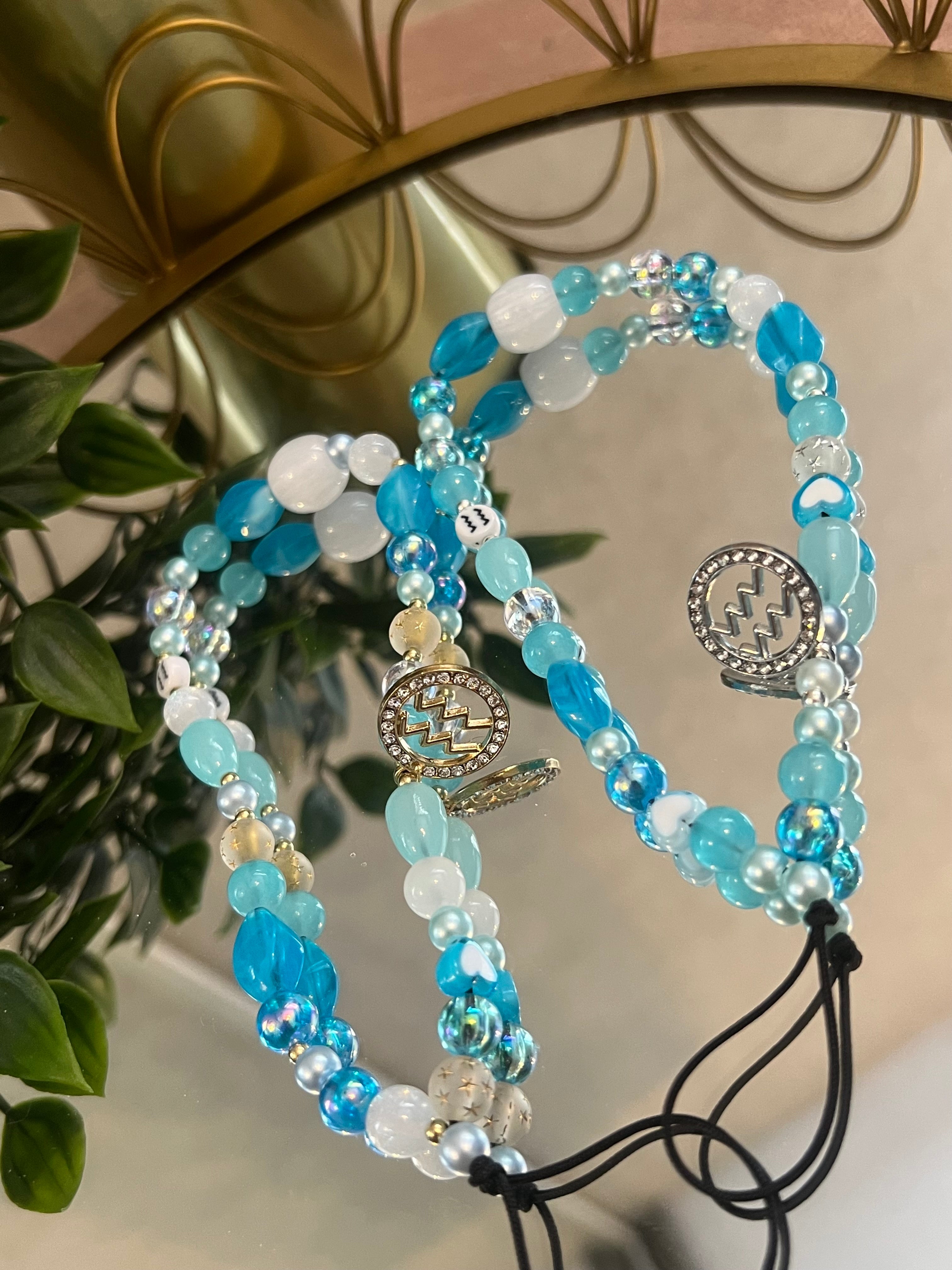 Aquarius Phone Charm