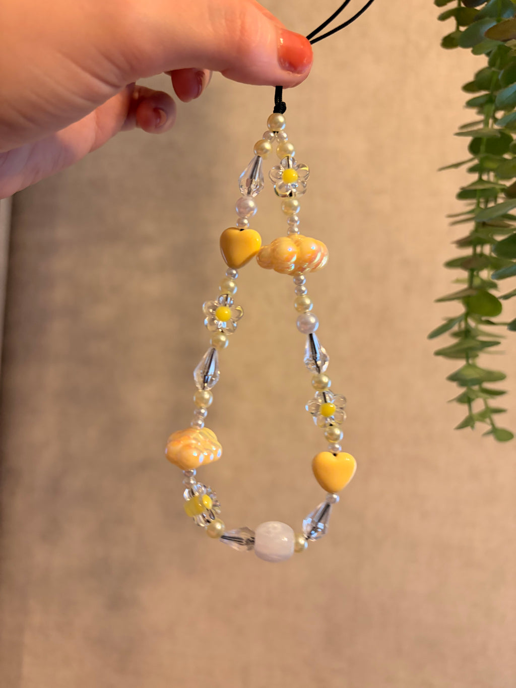 Butter Yellow Cloud Phone Charm
