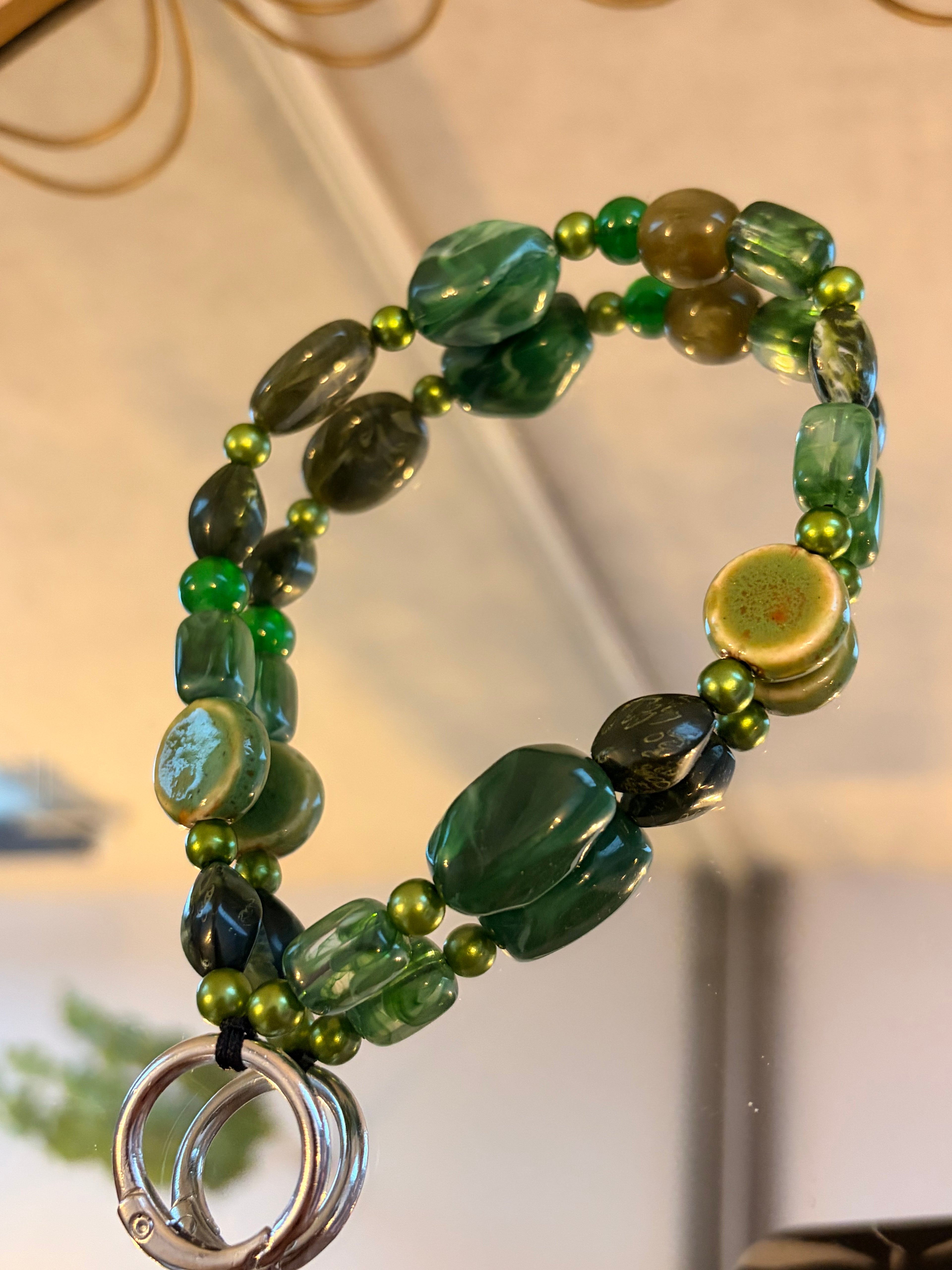 Green Phone Charm