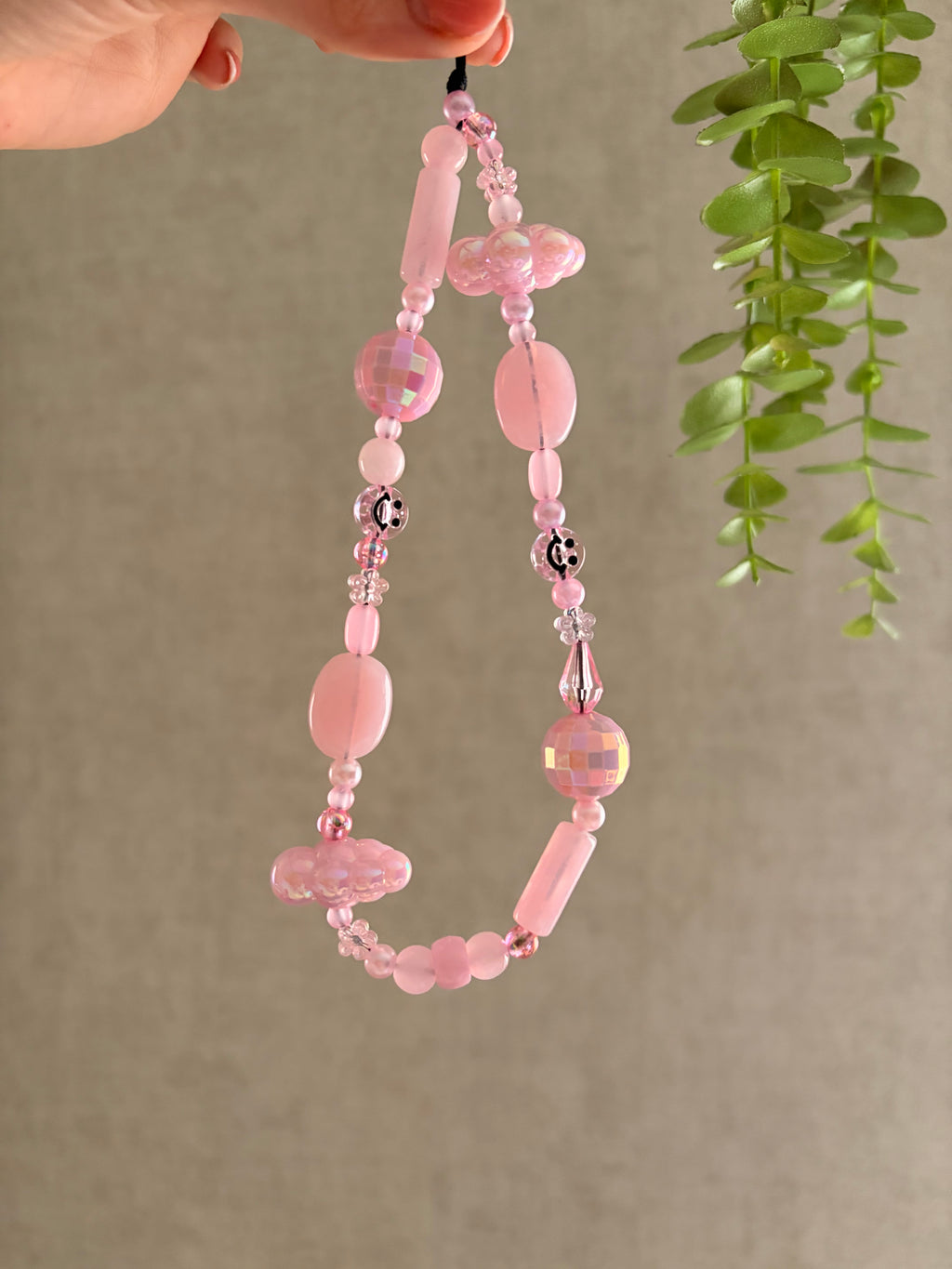 Pink Cloud Phone Charm