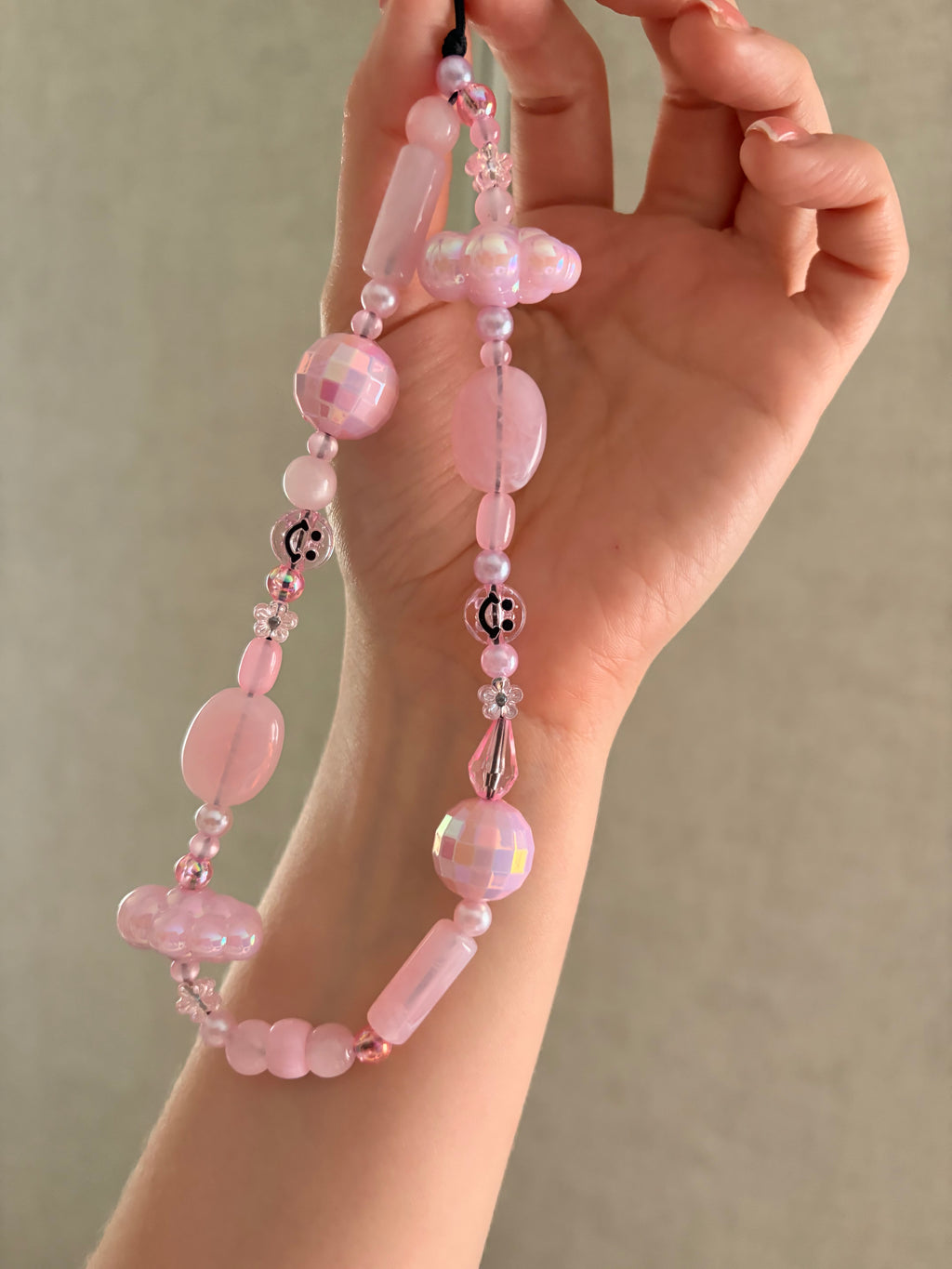 Pink Cloud Phone Charm