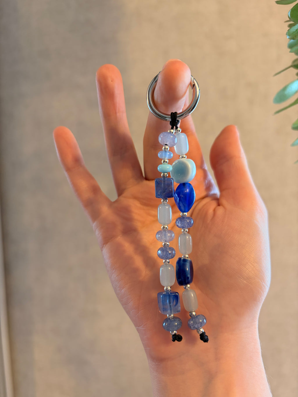 Blue Ceramic Bag Charm