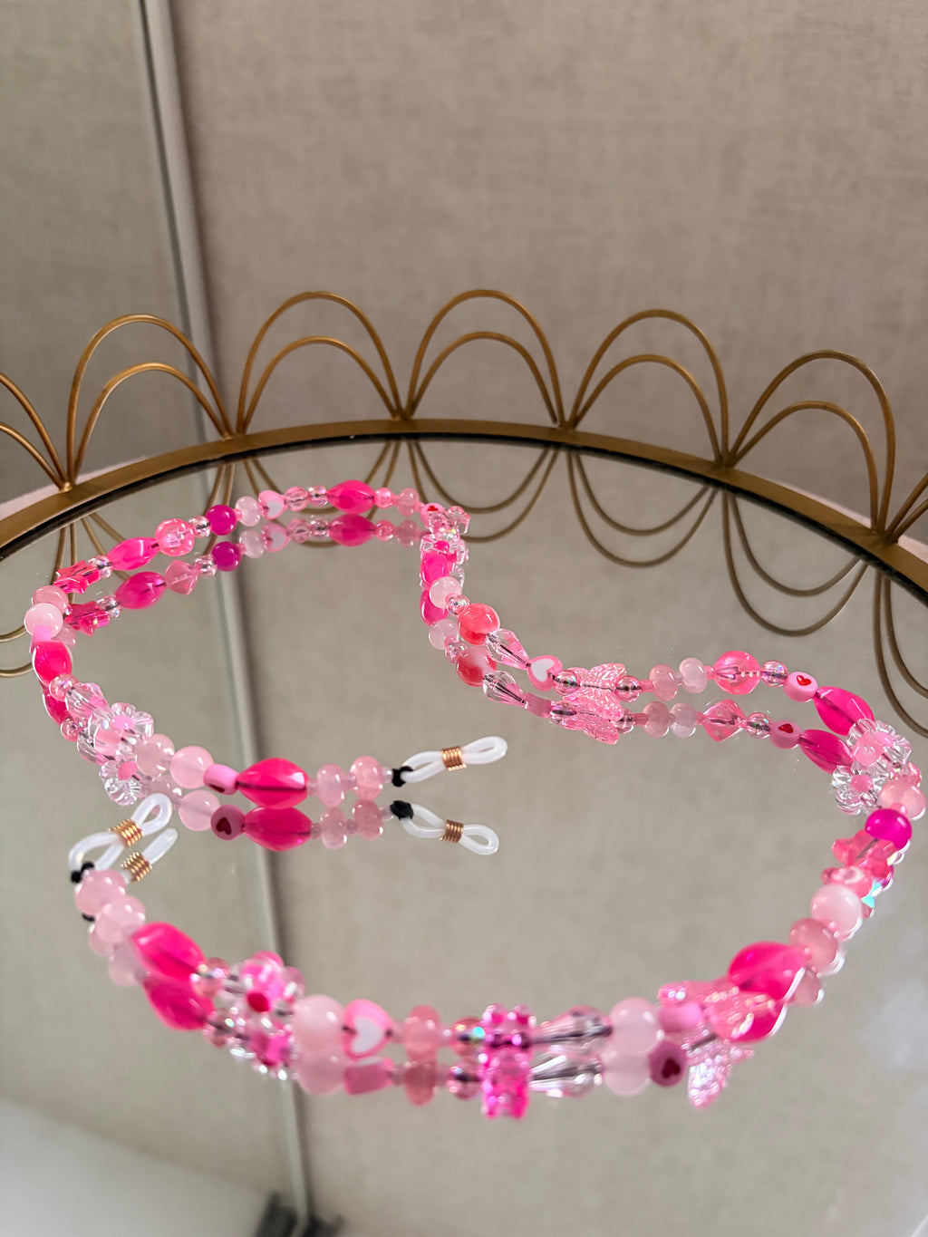 Pink Glasses Charm