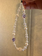 Smiley Face Beaded Phone Charm
