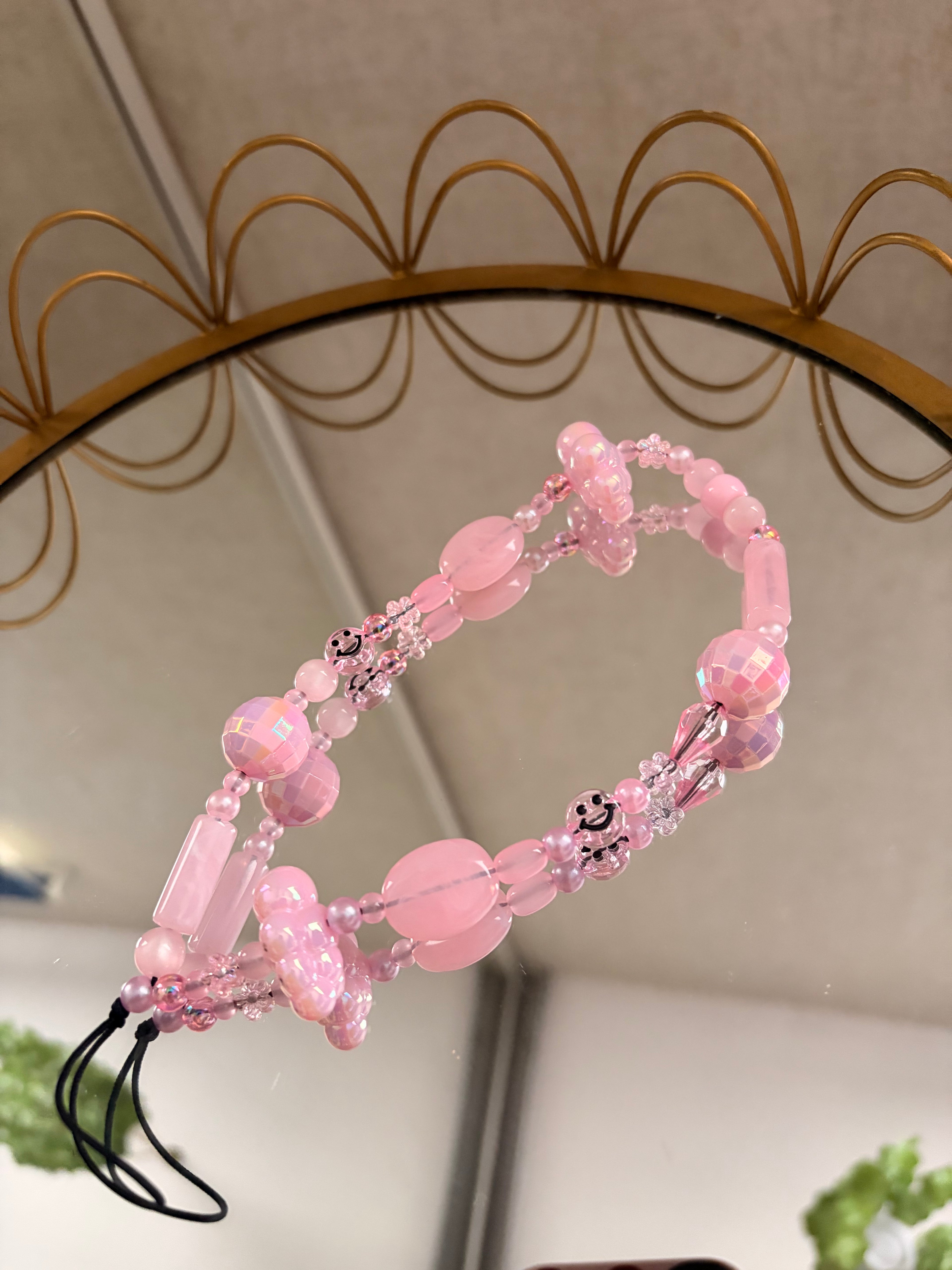 Pink Cloud Phone Charm