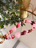 Pink & Burgundy Phone Charm
