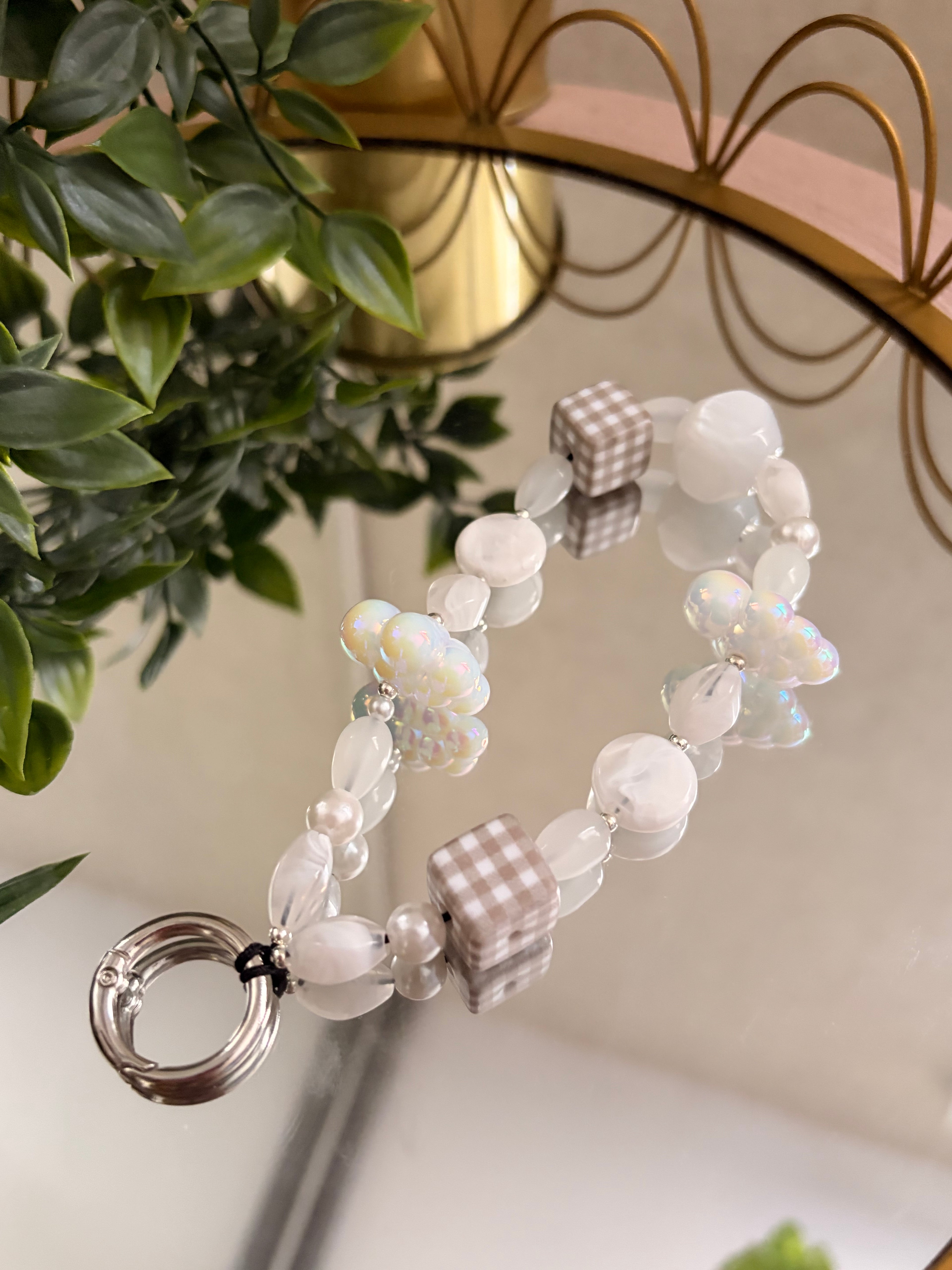 White Cloud Phone Charm