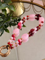 Pink & Burgundy Phone Charm