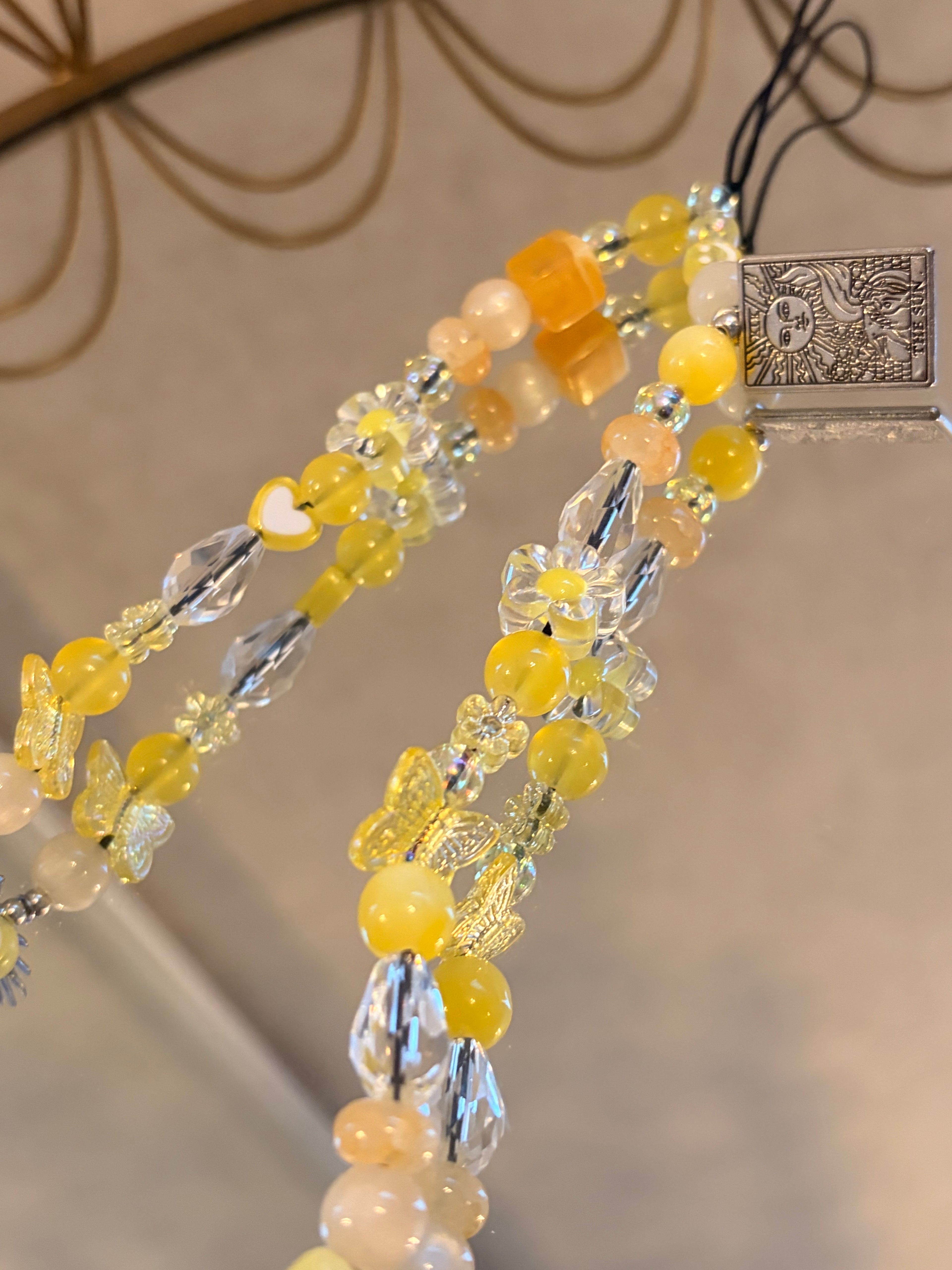 Sun Tarot Card Charm