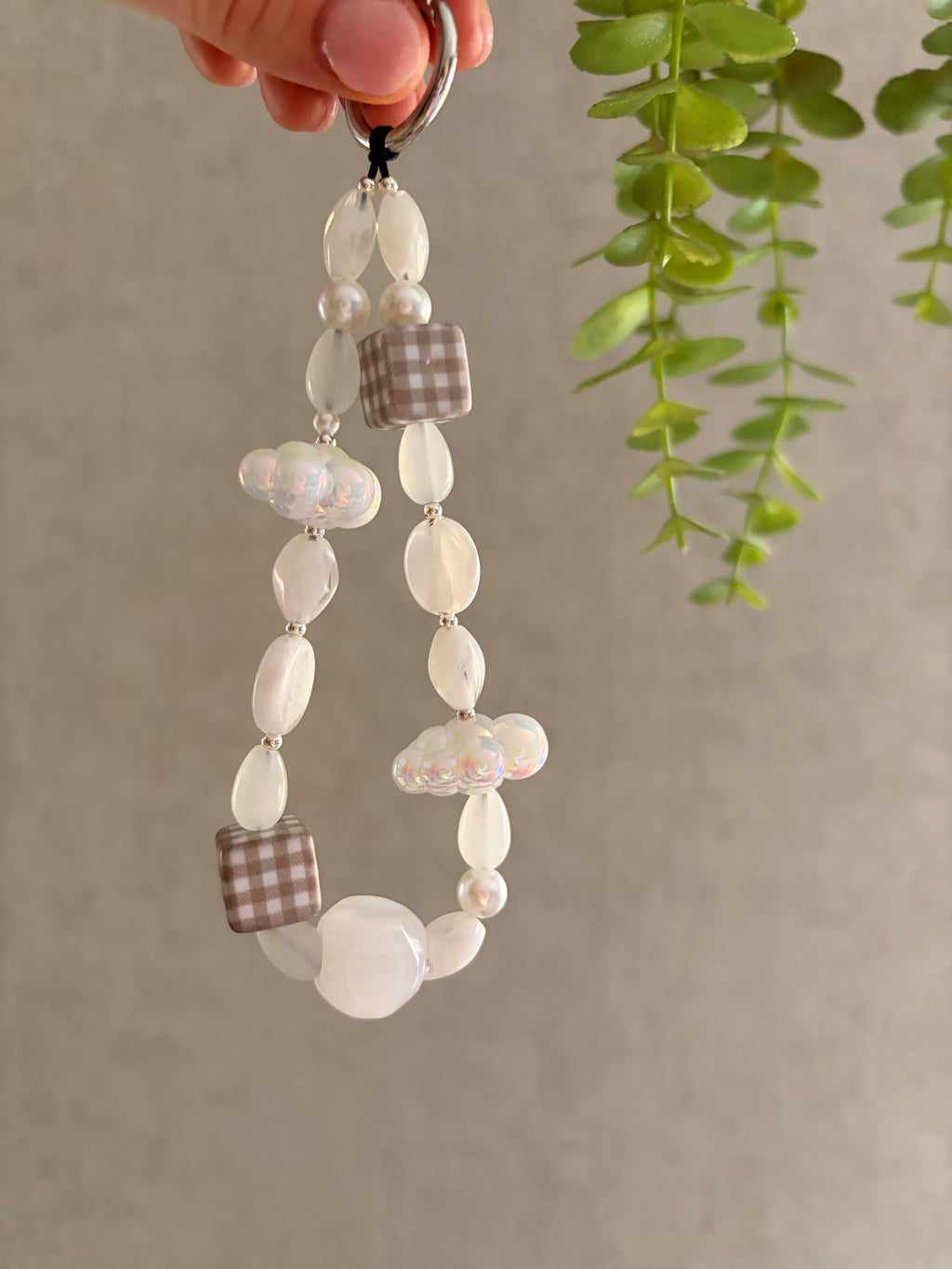 White Cloud Phone Charm