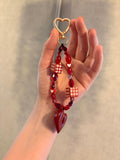Heart Bag Charm,Keyring