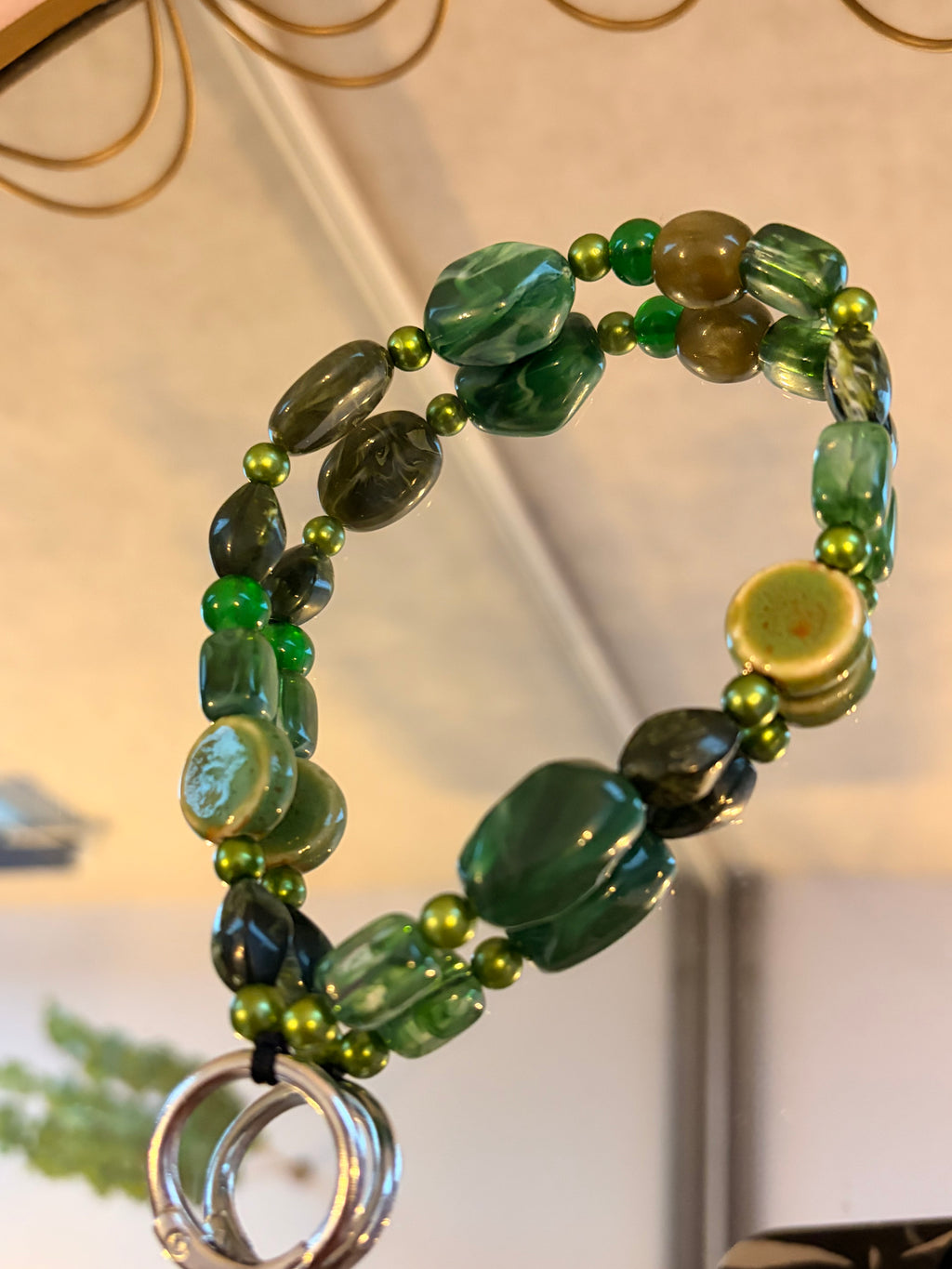 Green Phone Charm