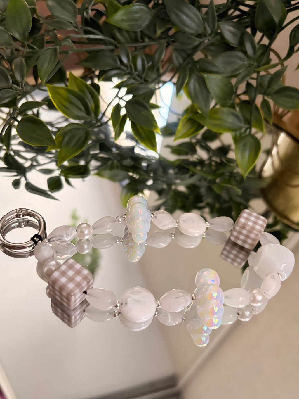 White Cloud Phone Charm
